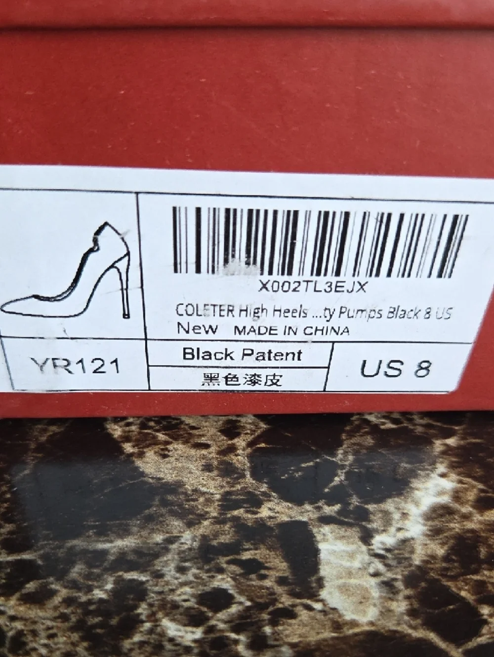 Black Patent Pointed-Toe High Heel Pumps